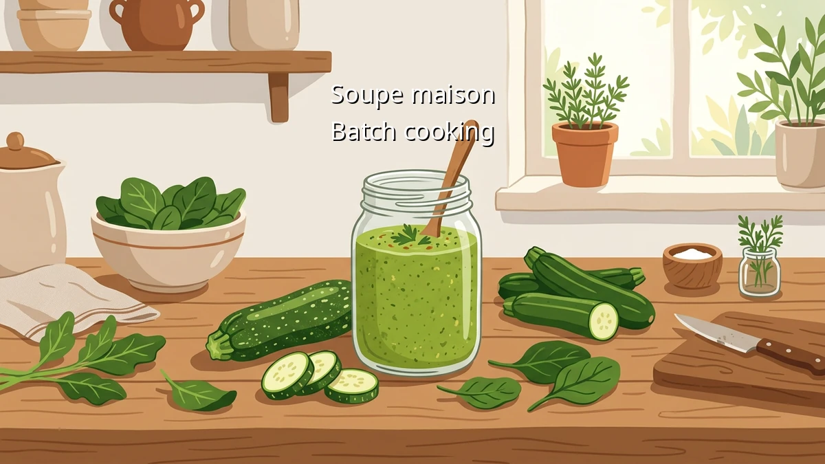 Soupe verte facile pour débutant pressé