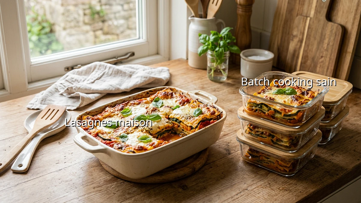 Lasagnes légères pour repas pressé
